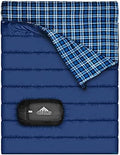 Cotton Flannel Double Sleeping Bag, 2 Person Camping Sleeping Bag