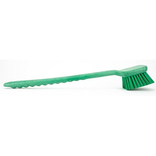 SPARTA 40501EC09 Plastic Large Scrub Brush, Kitchen Brush, Utility Brush With Long Handle For Cleaning, 20 Inches, Green, (Pack of 6)