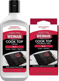 Weiman Ceramic and Glass Cooktop Cleaner - Heavy Duty Cleaner and Polish (10 Ounce Bottle and 3 Scrubbing Pads)