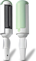 Dog Pet Hair Remover Roller - Reusable Lint Roller Pet Hair Removal Tool for Dog&Cats - Portable Sticky Lint Roller for Clothes, Couch, Bed, Car, Furniture – Travel-Friendly (Green/White)