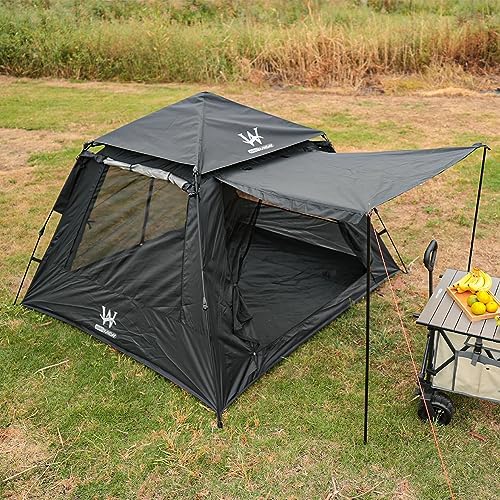 Camping Tent with Instant Setup, Waterproof Tent, 1-2 Person Easy Quick Setup Dome Family Tents for Camping