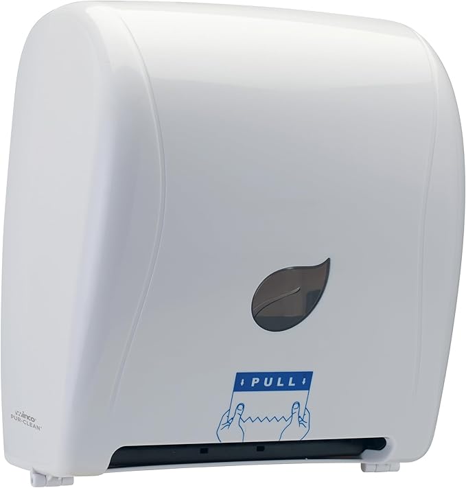 Winco TDAC-8W Commercial Wall Mount Paper Towel Dispenser, Auto-Cut 9" Sheets, White