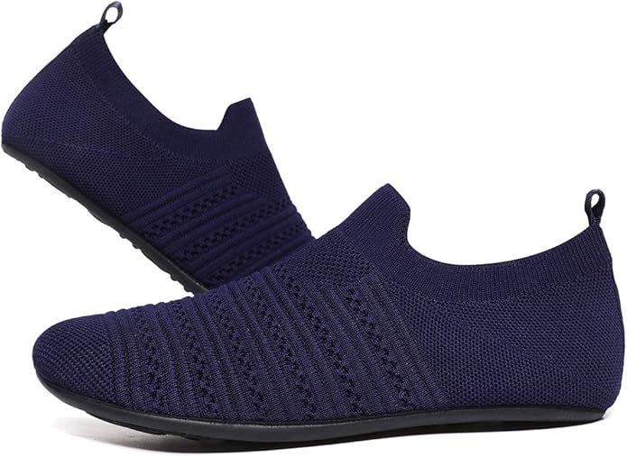 QZKDM Lightweight Slip on Grip Indoor House Slippers Barefoot Non Slip Home Exercise Yoga Shoes for Men Women
