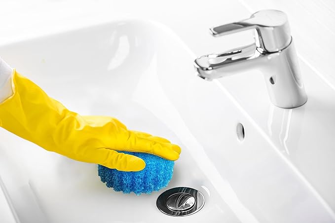 Used by Humans™ High-Performance Dish Sponge Set – Scratch-Free Scrubber for Kitchen & Bathroom, Flexible, Odor Resistant, Reusable, Deep Cleaning Power – Cleans Like a Dream™