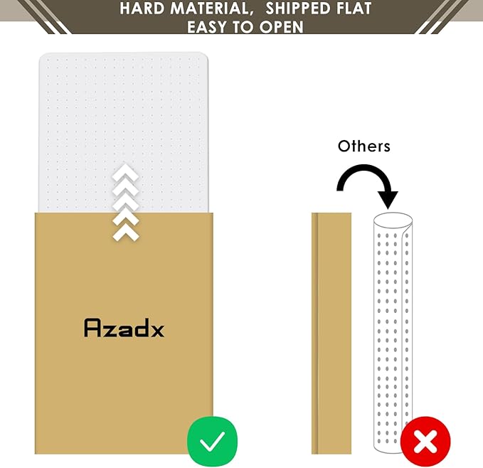 Azadx Heavy Duty Office Chair Mat for Carpet 45" x 53" Hard Material Chair Mat for Carpeted Floor Slip Resistant Carpet Protector for Home Office Easy Glide Desk Floor Mat for Office Chair on Carpets