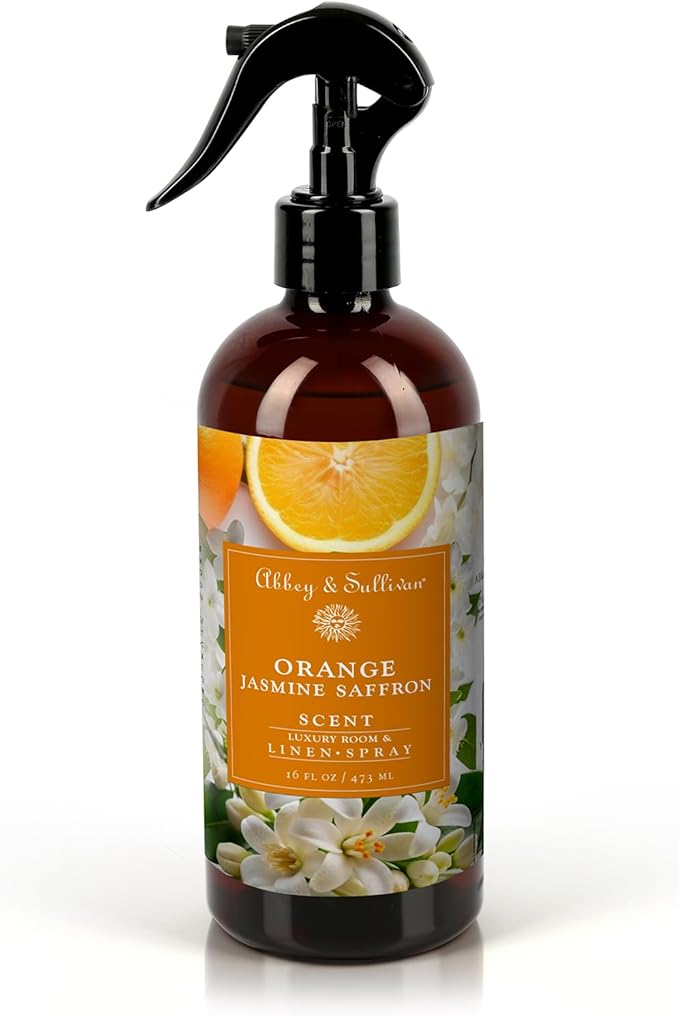 Abbey & Sullivan Linen Spray, Orange Jasmine Saffron, 16 oz.