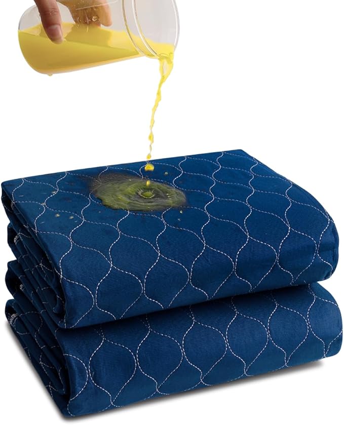 Alsunny® Incontinence Bed Pads 34x36 Inch (2pack),Hide Stains Pads for Beds for Incontinence Adults,Waterproof Bed Pads Washable,Waterproof Mattress Pad, Slip Resistant Bed Pads for Kids,Toddlers,Pet