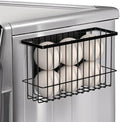 Magnetic Dryer Ball Holder for Laundry Room Organization and Storage, Magnetic Lint Bin for Laundry Room, Iron Dryer Ball Container for Laundry Room Storage (No Balls, Black)