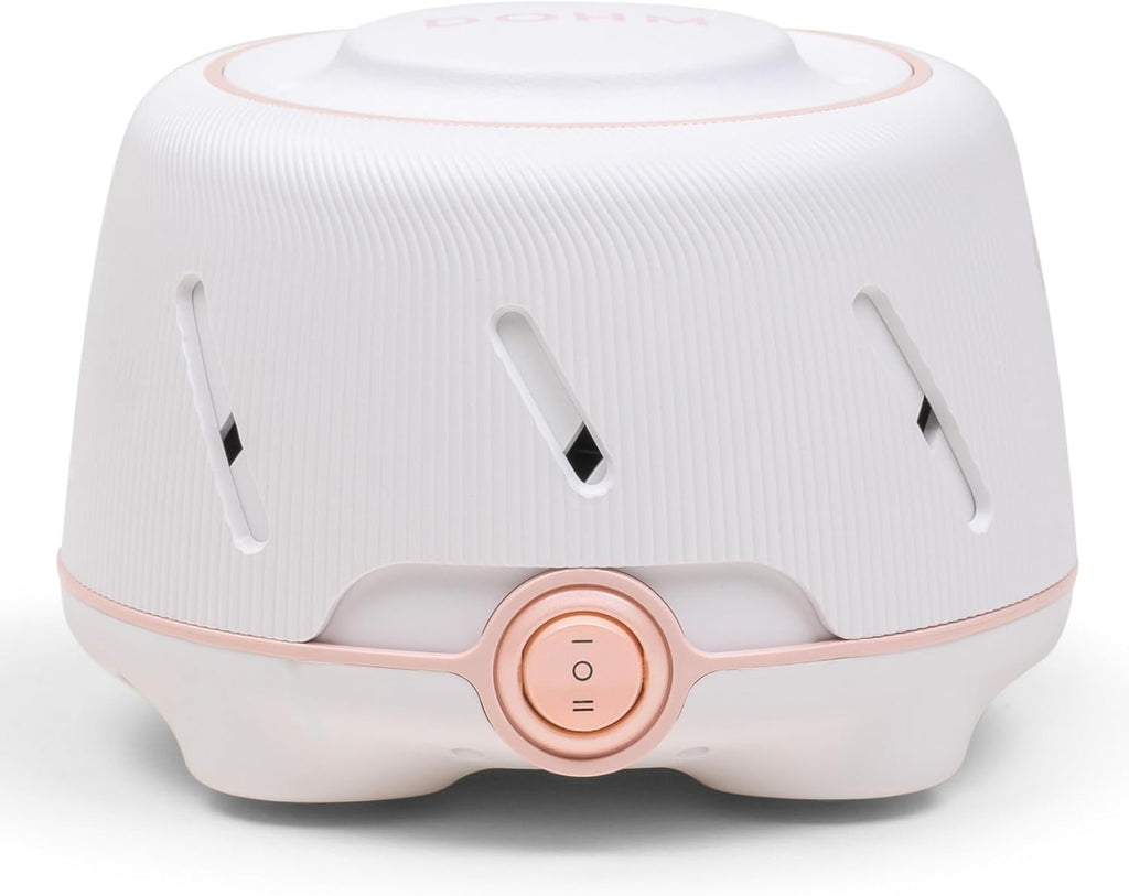 Yogasleep Dohm (White,Pink) The Original White Noise Machine, Relaxing Natural Sound From a Real Fan, Noise Cancelling For Office Privacy, Sleep Aid For Adults & Baby, Travel Size Pink Noise Machine