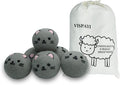 Dryer Balls Laundry Reusable - XL Wool Dryer Balls - Handmade Cute Cat Shape 6 Pack, Extra Large Dryer Balls, Shorten Drying Time, Organic Wool - Dry 1000+ Loads