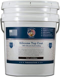 Countryman Coatings 100% Silicone Roof Coating - Restore Your Roof in a Day - Seal Leaks, Cracks, Seams, Penetrations - Adheres to All Surfaces (4.75 Gallon, Black)