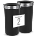 SIMPLI-MAGIC 16 Gallon (60L) Open Top Trash Can – Round Commercial Trash Can – Smudge-Resistant, Easy to Clean, Non-Skid Base, Stainless Steel (2 Pack)
