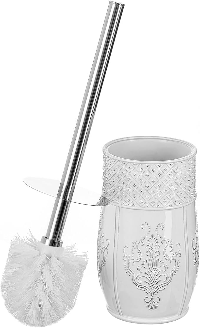 Creative Scents White Toilet Brush and Holder