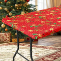 homing Rectangle Table Cloth Cover 8 Foot Flowers Elastic Fitted Tablecloth