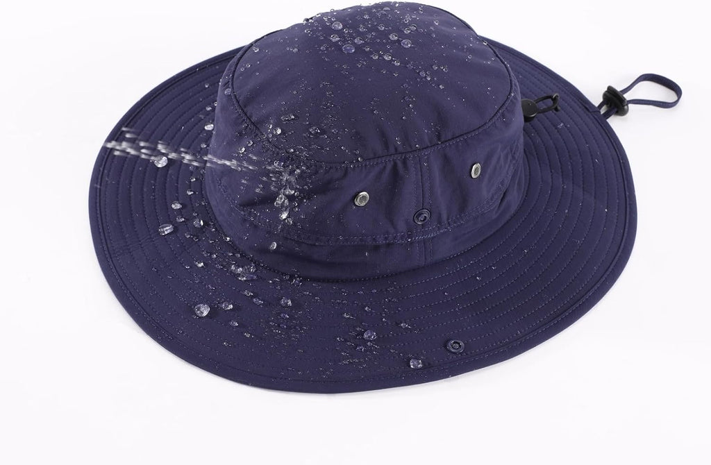 Home Prefer UPF50+ Mens Sun Hat Wide Brim Fishing Hat Sun Protection Beach Gardening Bucket Hat for Men Women