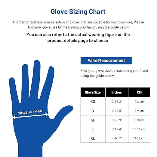 JMU 200 Count Nitrile Gloves Small, 3.5 Mil Powder Free Latex Free Disposable Gloves for Medical, Cooking, Cleaning
