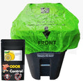 32 Gallon Trash Can Cover Odor Eliminating Bag with Elastic Band Lemon Scented Durable Chemical Free 1 Cover