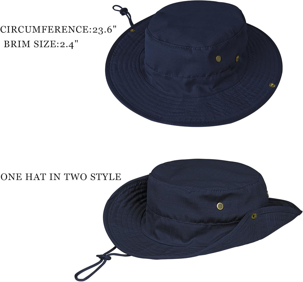 Sun Hats for Men Women Boonie Hat Foldable Fishing Hat UPF 50+ Bucket Hat for Fishing Hiking Garden Safari Beach