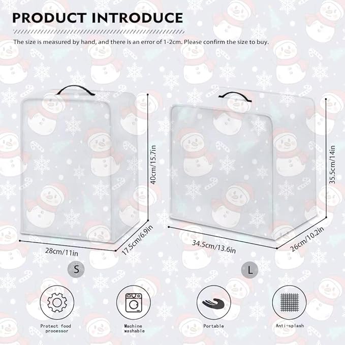 Marble Coffee Maker Cover Protector with Top Handle Washable Dustproof Small Kitchen Appliance Protector