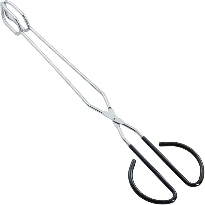 Extra Long Scissor Tongs 16-Inch Stainless Steel Barbecue Grilling Tongs
