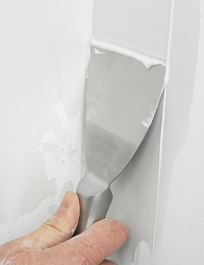 ROLLINGDOG 4 inch Putty Knife - Paint Scraper Drywall Knife with 420 Stainless Steel One Piece irror Polished Blade for Scraping Paint, Taping