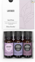 Edens Garden Lavender Essential Oils 3 Set – 100% Pure Therapeutic Grade, Aromatherapy Floral Scents For Relaxation, Skin, Candle Making & Diffusers – Natural, Vegan & Fragrance Oil Free, 10 ml/3 Pack