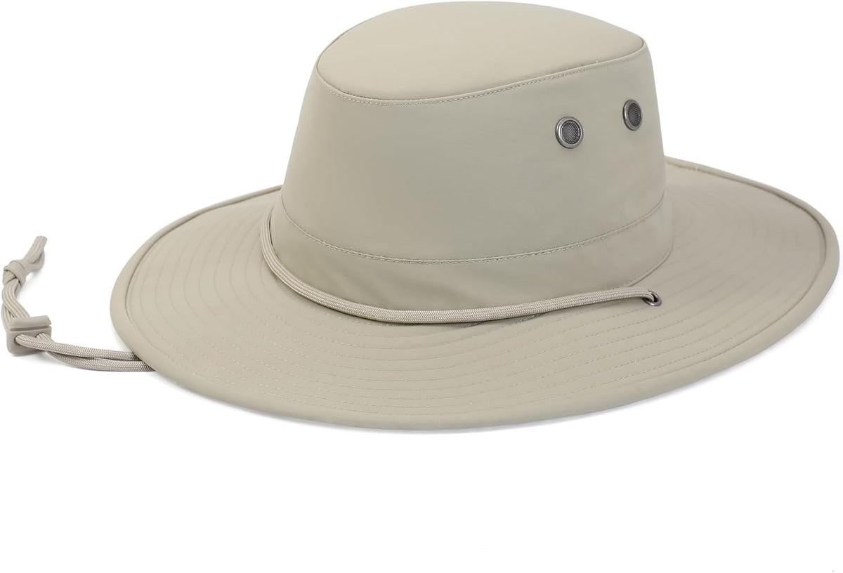 Sanford Safari Hat for Men and Women, Wide Brim Sun Hat, Water-Resistant, Floatable, Packable, UV Protection Fishing Hat