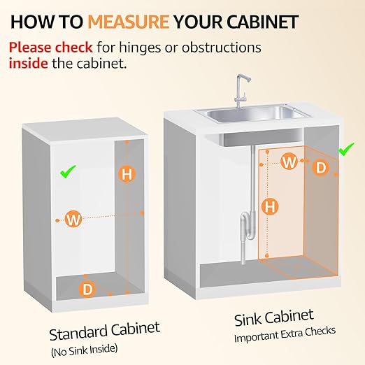 Pull Out Trash Can Under Cabinet Kit with Soft-Close Slides,Twin-Mode Under Sink Trash Can Pull Out for Kitche Sink Drawer,Requires Minimum Cabinets Opening 12" W X 18" D(Trash Can Not Included)