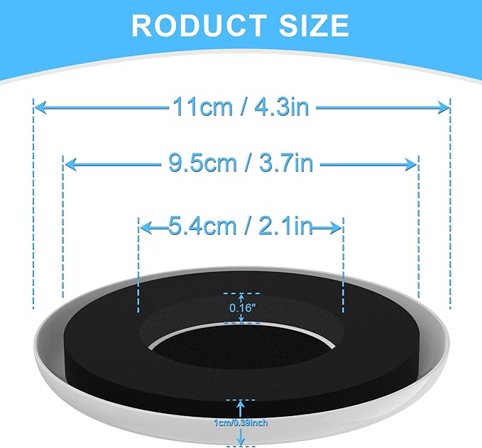 Upgrade Furniture Sliders, Furniture Sliders for Carpets, 16 PCS 4.3" Moving Pads with Anti-Slip Groove, Round Furniture Moving Sliders for Easy Move Bed Tables Cabinet Heavy Duty, Protect Carpets