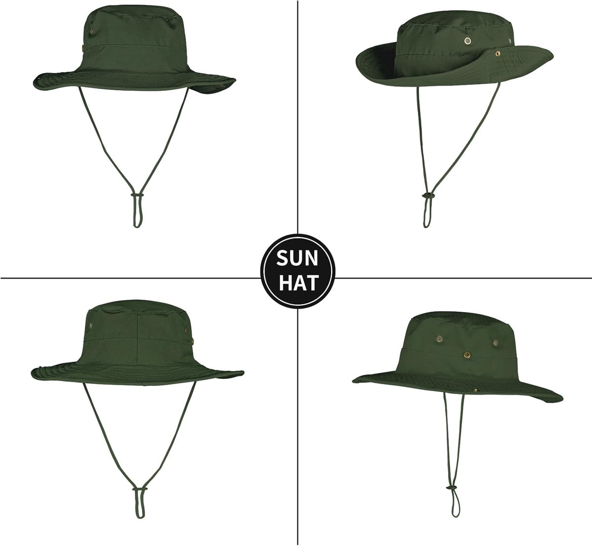 Sun Hats for Men Women Boonie Hat Foldable Fishing Hat UPF 50+ Bucket Hat for Fishing Hiking Garden Safari Beach