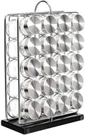 Amazon Basics 20 Jars Spice Organizer Rack, Silver