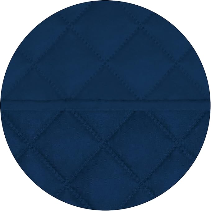 PureFit Reversible Quilted Sofa Cover, Water Resistant Slipcover Furniture Protector, Washable Couch Cover with Non Slip Foam and Elastic Straps for Kids, Pets (X Large, Navy/Navy)