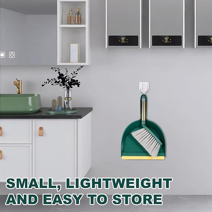 Small Broom and Dustpan Set, Dustpan and Brush Set, Small Brush and Dustpan Set, Hand Broom and Dustpan Set, Mini Handheld with Home, Desktop, Kitchen, pet