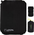 ATEPA Inflatable Stadium Seat Cushion, Self-Inflating Memory Foam Stadium Seats Bleacher Seat Chair Cushion Pad for Airplane Travel Backpacking Sports Events