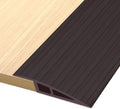Vinyl Door Threshold Flooring Transition Strip Self Adhesive Carpet Edging Strip for Laminate Doorway Edge Threshold from 2/5" to 3/5" (Black Walnut Wood Grain, 3.3 Ft)
