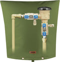 TOHONFOO Backflow Preventer Pipe Insulation Cover (5°F) - Irrigation Sprinkler Valve Insulated Pouch - Water Well Pump Cover - Sturdy 5 Layers for Winter Freeze Protection, 24" W x 26" H, Green
