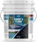 DYCO Court & Floor Anti-Slip Coating - Slip-Resistant Pavement, Cement & Concrete Paint for Pickleball, Tennis & Basketball Courts, Exceeds ADA Standards for Safety Areas (Space Blue, 5 Gallons)