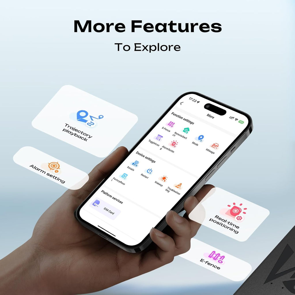 4G LTE GPS Tracker for Vehicles & Cars 90-Day Battery Life, Real-Time Tracking & Geo-Fencing Alerts, USA/Canada Coverage Multi Alerts with Car Tracker Design (Subscription Required)