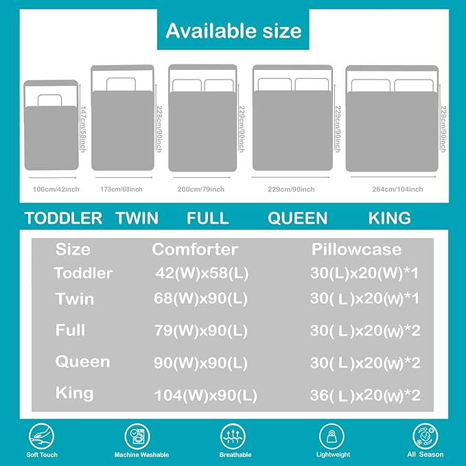 Erosebridal Girls Kawaii Animal Bedding Toddler Size Cute Sloth Comforter Set, Cartoon Wildlife Duvet Insert Green Leaf Quilt Comforter, Spring Plant Bedding Comforters & Sets Child Kids Bedroom Decor