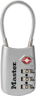 Master Lock 4688D Set Your Own Combination TSA Approved Luggage Lock, 1 Pack, Silver