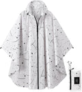 Rain Poncho Jacket Coat Hooded Zipper Style for Women/Men/Adult with Pocket