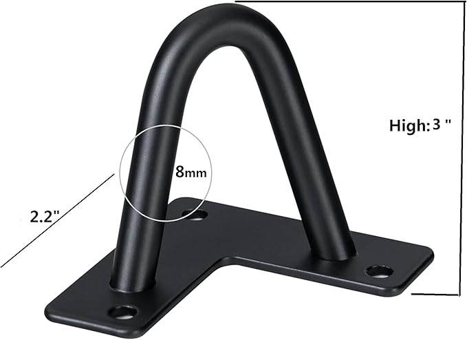 Hairpin Legs Black 4 Piece Set - DIY 3" Metal Table Legs for Cabinets, Wardrobes, TV Cabinets, Drawers, Nightstands, Jewelry Boxes, Coffee Tables and More