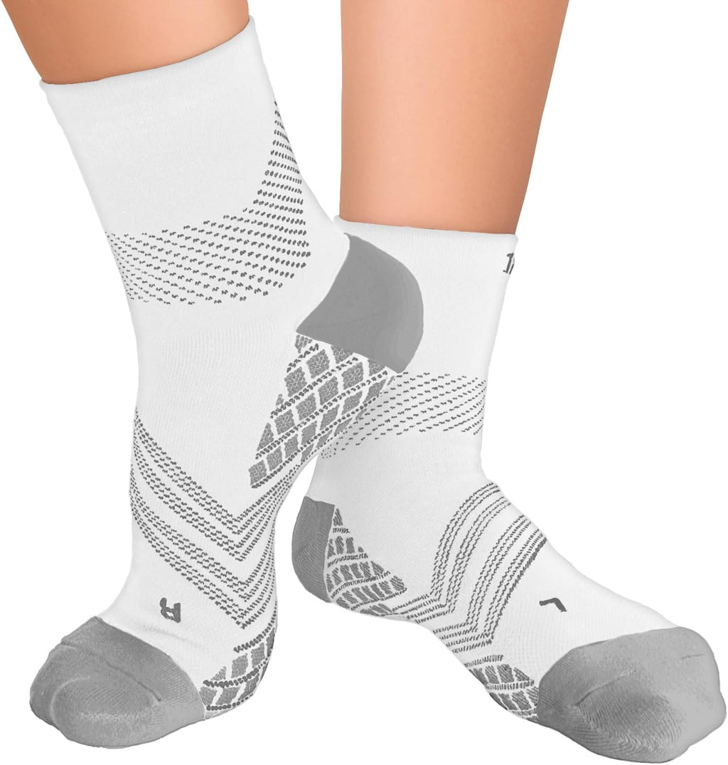 TechWare Pro Plantar Fasciitis Socks – Cushion Ankle Compression Socks Women & Men. Achilles Tendonitis Brace & Arch Support
