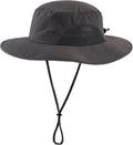 Home Prefer UPF50+ Mens Sun Hat Wide Brim Fishing Hat for Men UV Protection Womens Beach Bucket Hat for Golf Hiking Gardening