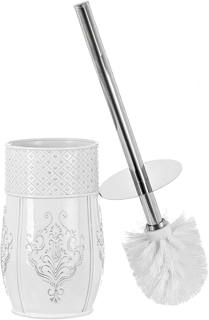 Creative Scents White Toilet Brush and Holder