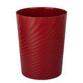 UUJOLY Plastic Small Trash Can Wastebasket, Garbage Container Basket for Bathrooms, Laundry Room, Kitchens, Offices, Kids Rooms, Dorms, (Red, 1.8 Gallon)