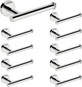 NearMoon Bathroom Toilet Paper Holder, Premium SUS304 Stainless Steel Rustproof Wall Mounted Toilet Roll Holder for Bathroom, Kitchen (10 Pack, Chrome Finish)