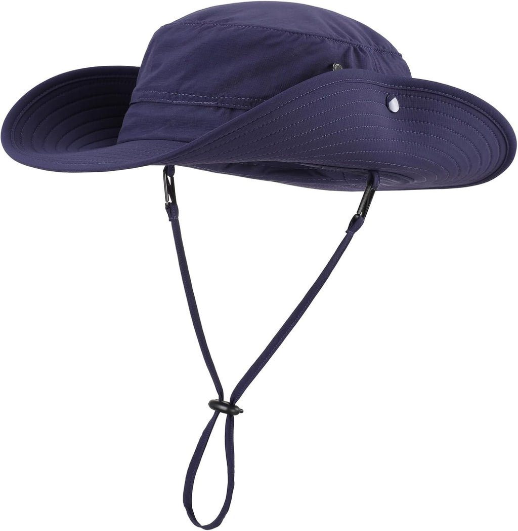 Home Prefer UPF50+ Mens Sun Hat Wide Brim Fishing Hat Sun Protection Beach Gardening Bucket Hat for Men Women