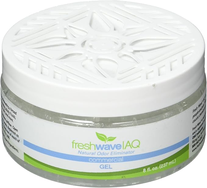 Fresh Wave IAQ Commercial Odor Eliminating Gel, 8 Fl. Oz. | Odor Absorbers for Home | Safer Odor Relief | Natural Plant-Based Odor Eliminator | Replace Every 15-60 Days