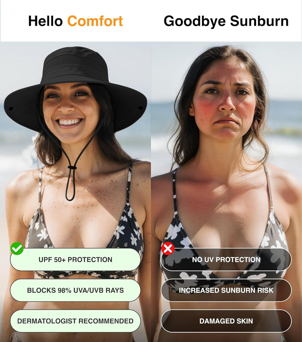 GearTOP Safari Sun Hat for Men and Sun Hats for Women UV Protection UPF 50+ Hiking, Gardening, Fishing